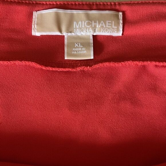Michael KORS ASYMMETRICAL ORANGE  WOMAN SKIRT SIZE US XL​​ - Picture 4 of 14